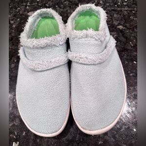 Oofos Oocoozie Slip On Mule/Lt Blue/Sz 10 Women/EUC/Cozy/Warm/Comfort/Winter